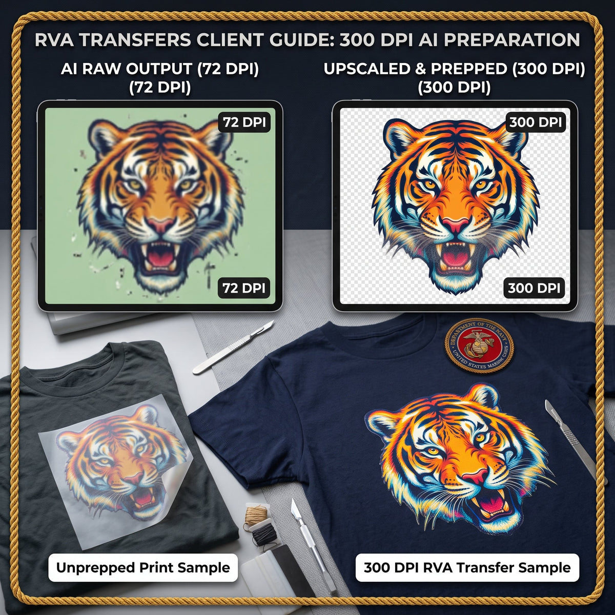 From Prompt to Press: How to Prepare 300 DPI AI Images for RVA Transfers