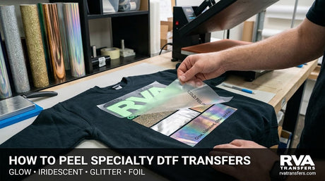 How to Perfectly Peel Specialty DTF Transfers: Glow, Iridescent, Glitter, and Foil